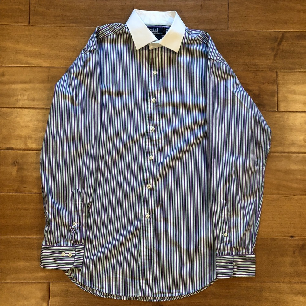 NWOT Striped Ralph Lauren Dress Shirt - 16.5 34/35